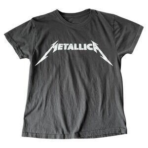 Metallica Band Tee Womens S Black Graphic Rock T Shirt Metal Concert Grunge